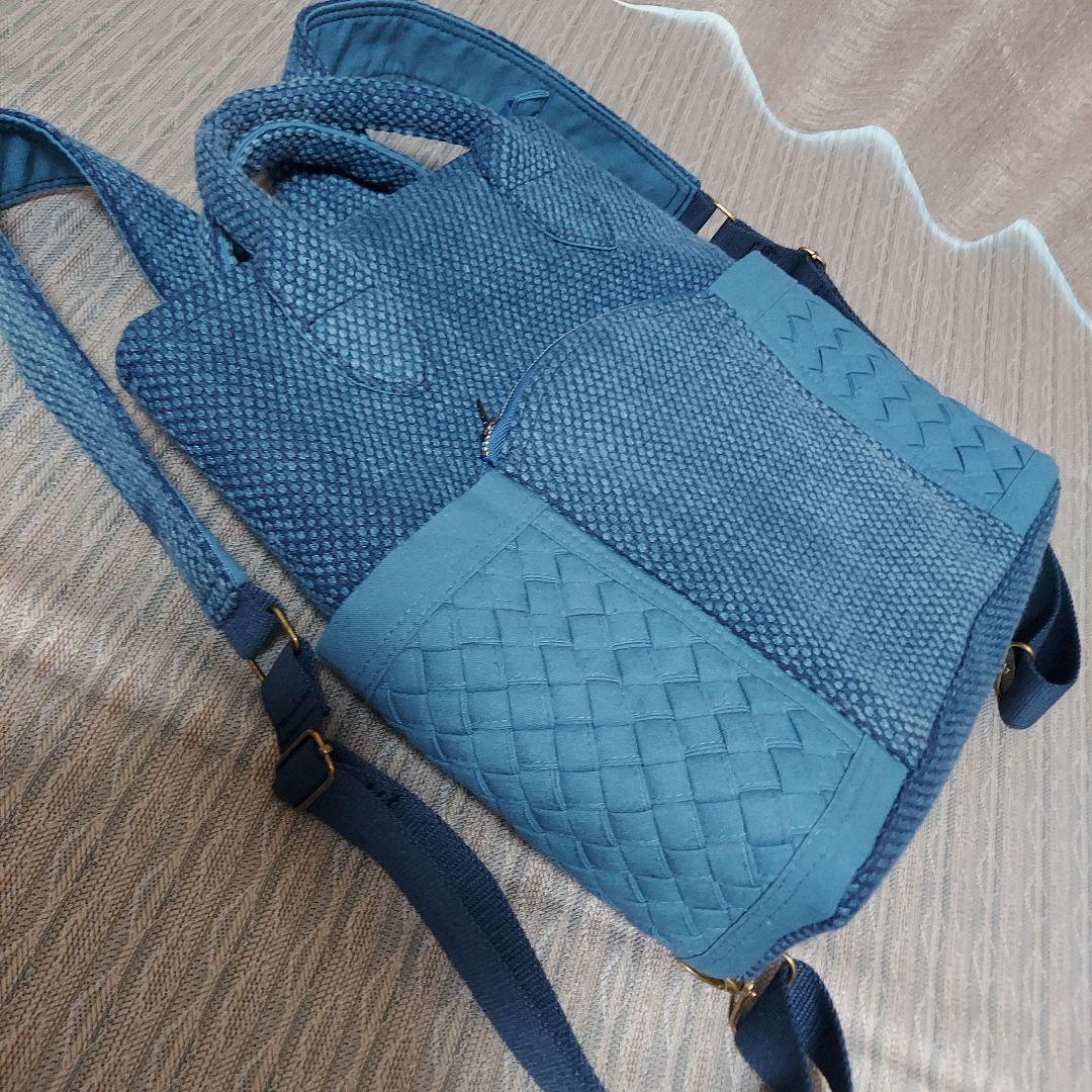 剣道着と組み紐のリュック兼トートバッグ(2way タイプ)