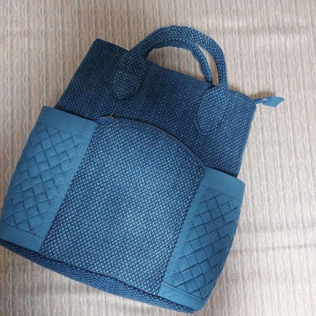 剣道着と組み紐のリュック兼トートバッグ(2way タイプ)