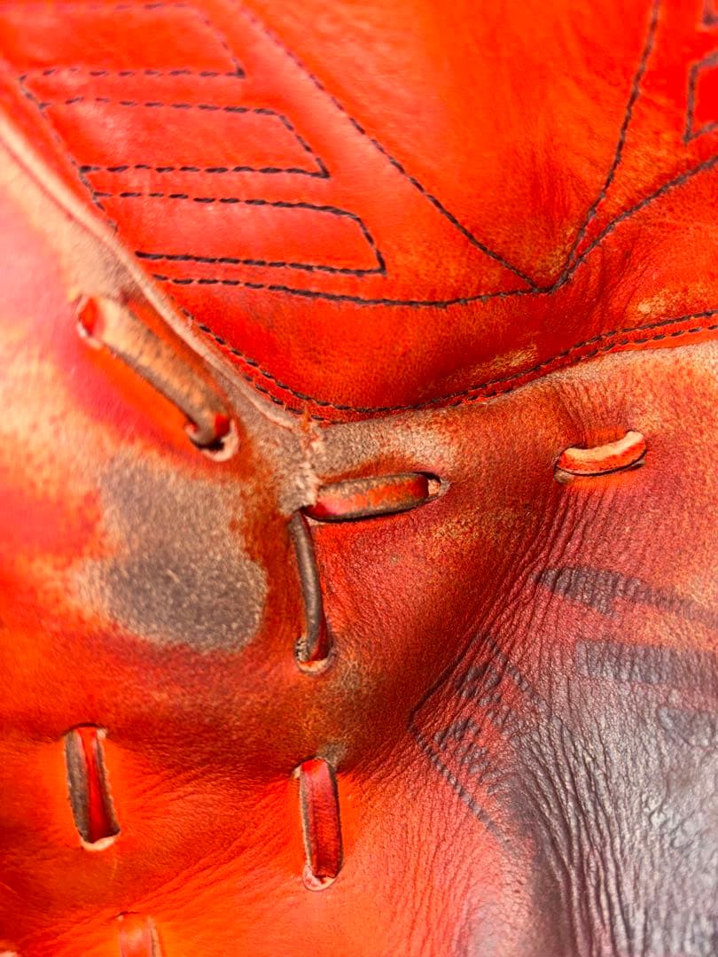 な*と様 ミズノプロ mizunopro 軟式グローブ オレンジ 投手用