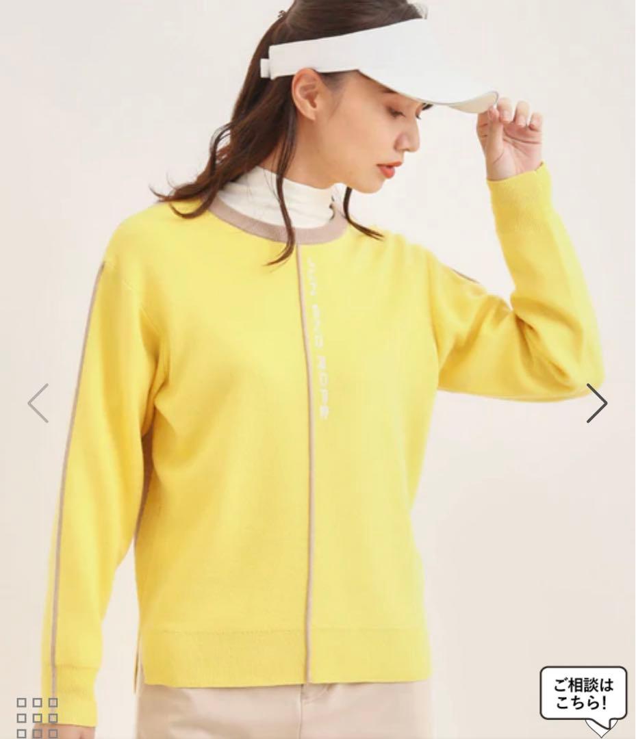 JUN & ROPE 長袖 インナー カットソー ゴルフウェア ホワイト