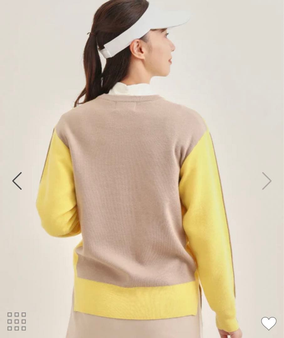 JUN & ROPE 長袖 インナー カットソー ゴルフウェア ホワイト