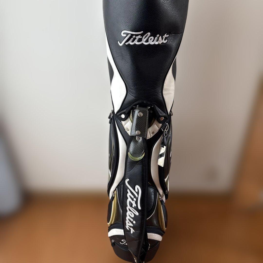 Titleist キャディバッグ 黒/白/金