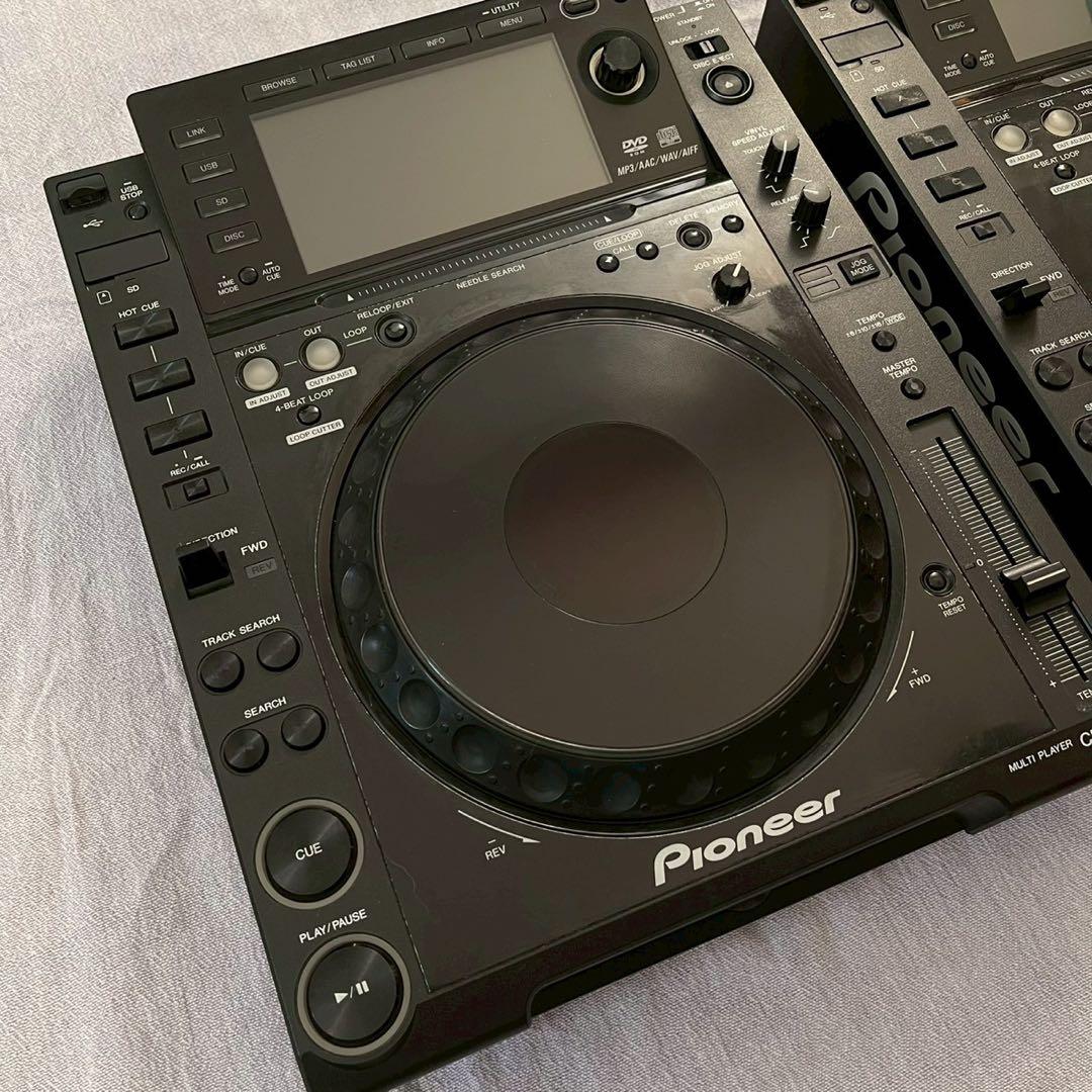 【動作良好】Pioneer CDJ-2000 ×2台セット／メンテ済スタンド付き