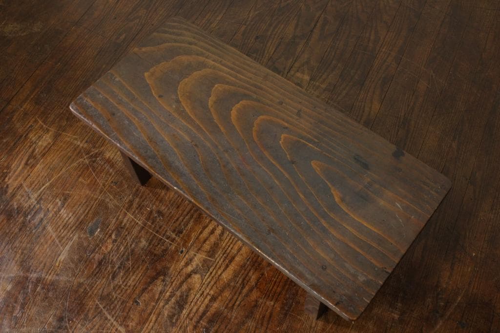 古い風合いの良い引出し付き小机 花台 サイドテーブル 文机 無垢材 古材