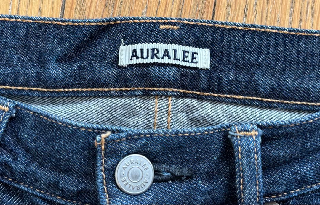 パンツ AURALEE HARD TWIST DENIM WIDE PANTS 32