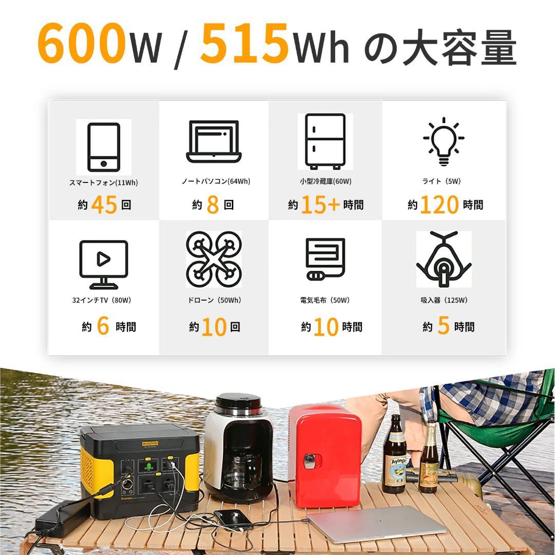 非常事態 ポータブル電源 リン酸鉄 出力600W 緊急用 災害 大容量