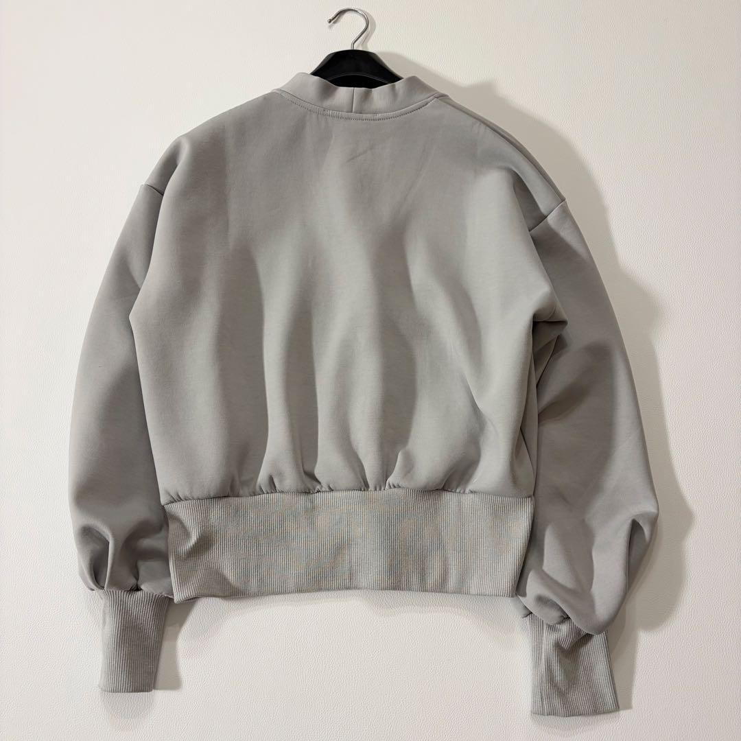 新品未使用 ビアズリー 2025 洗える パール釦ダンボールカーディガン グレー