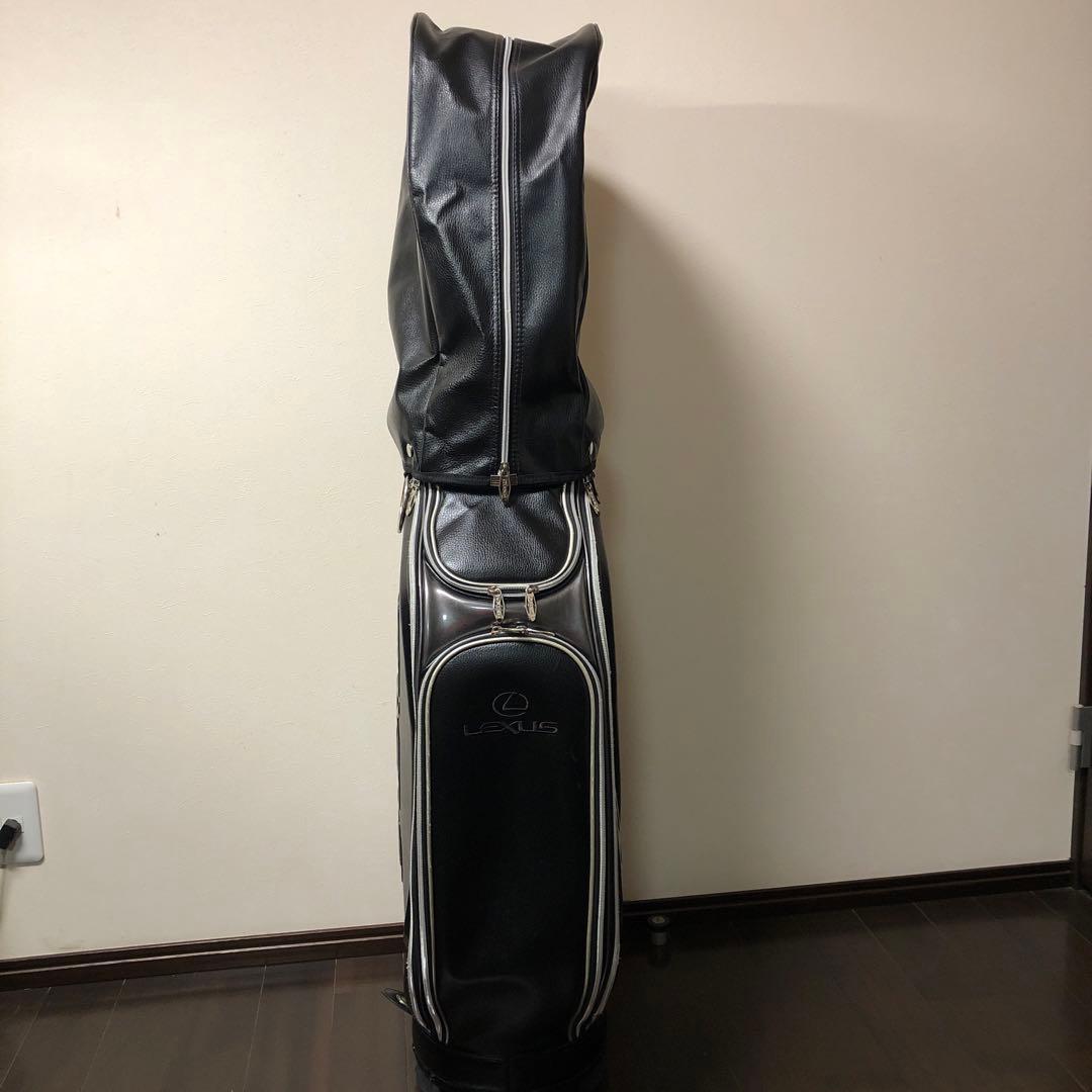 連休特価　Lexus ✖️Admiralキャディバッグ 黒 ストライプ