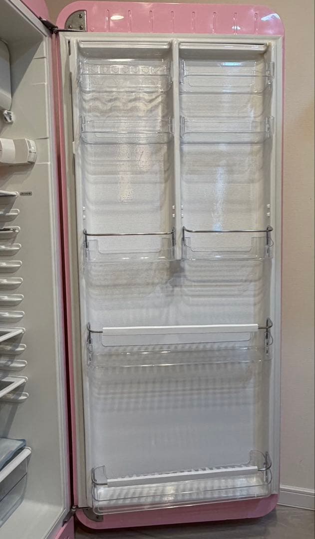 SMEG スメッグ ☆レトロ1ドア冷蔵庫 FAB28 イタリア製 ピンク☆右開き