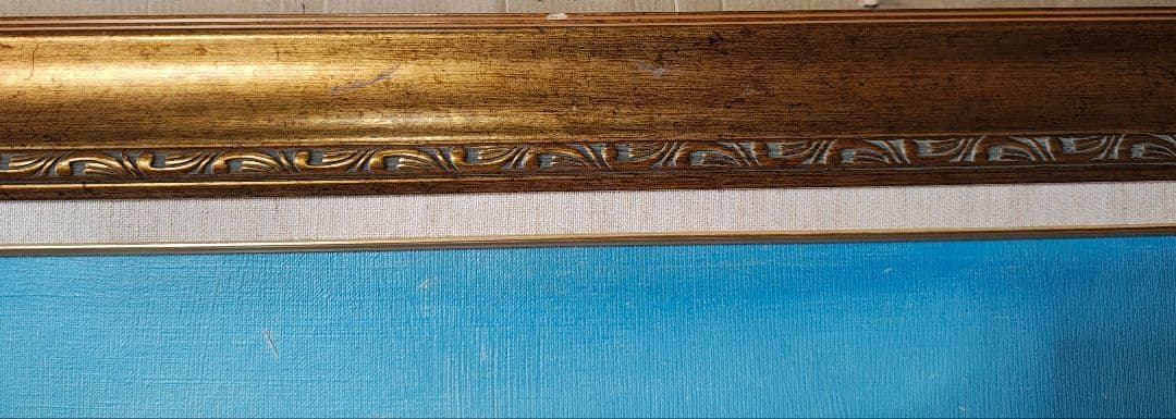 【送料込】F30号 大型 油彩額縁＆油彩画‹キャンバス›セット