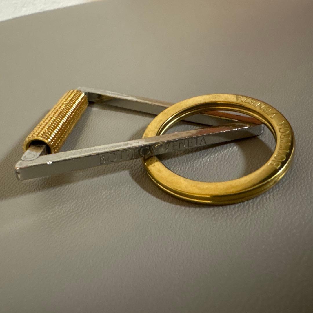 BOTTEGA VENETA キーリング（シルバー×ゴールド）キーリング