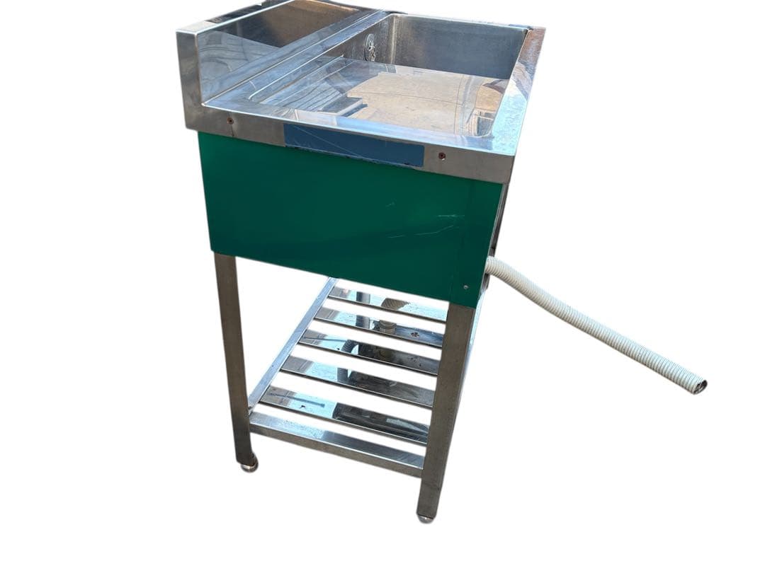 店舗用品 厨房用品 台付1槽シンク900×450 ×800×90