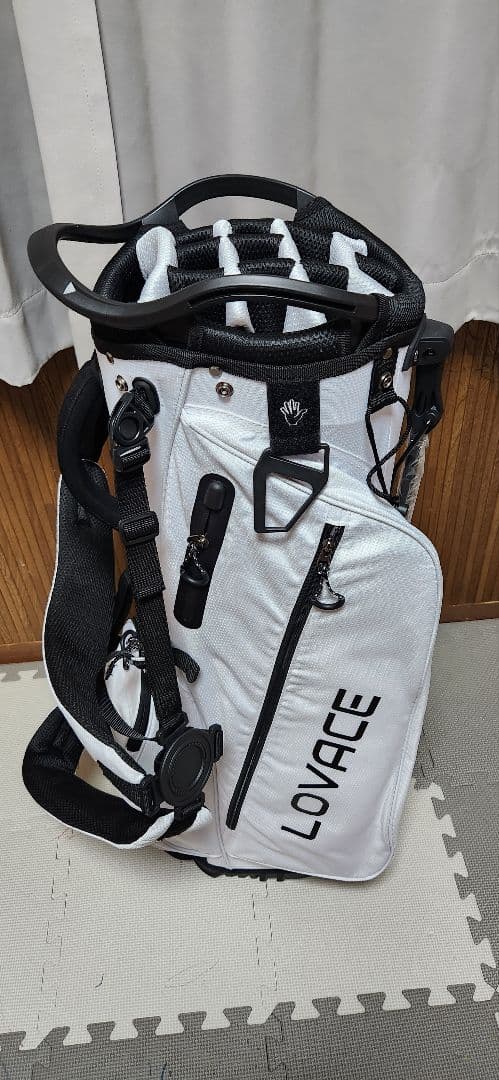 【新品未使用】14分割 LOVACE 白 キャディバッグ
