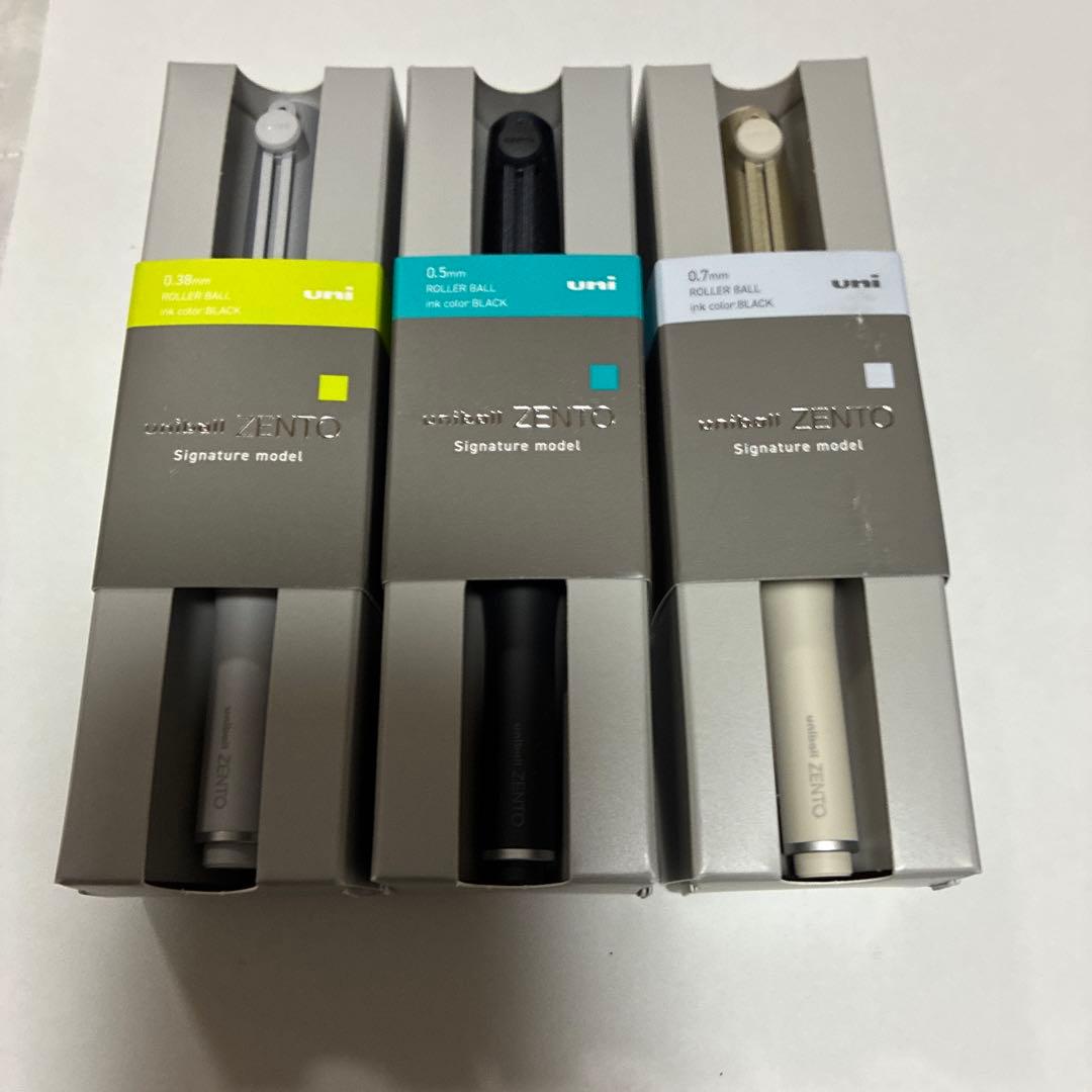 新品　uniball ZENTO ユニボールゼント シグニチャーモデル 3本