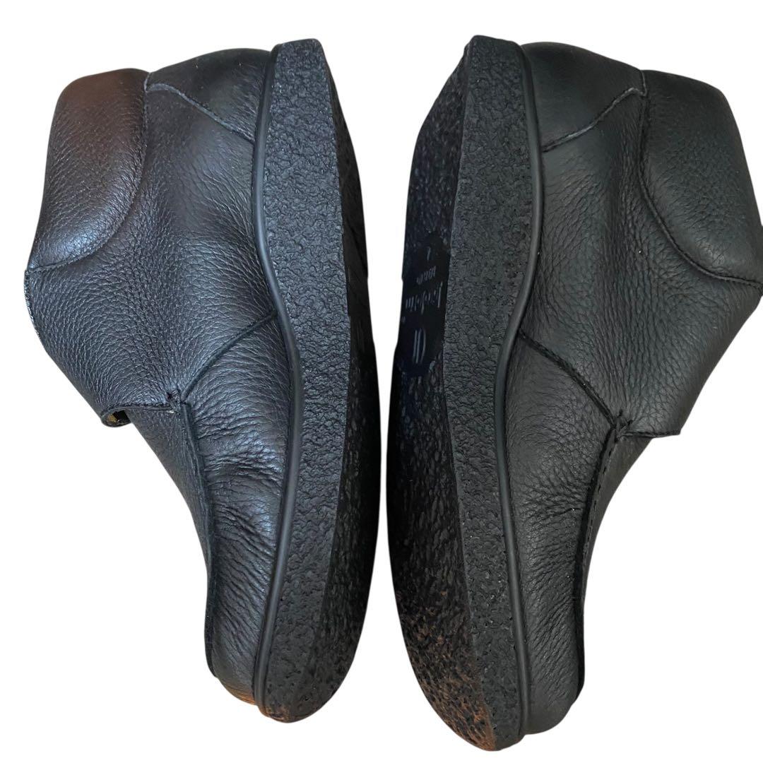 未使用　ヤコフォーム 4 エルクレザー コンフォートシューズ 黒 ブーツ