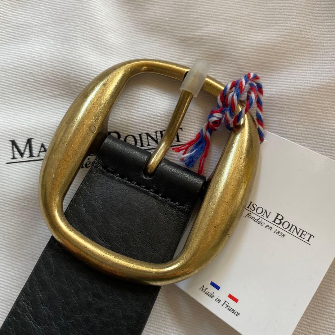 【りんごっちMAISON BOINET/メゾンボワネ】35MM ベルト　黒