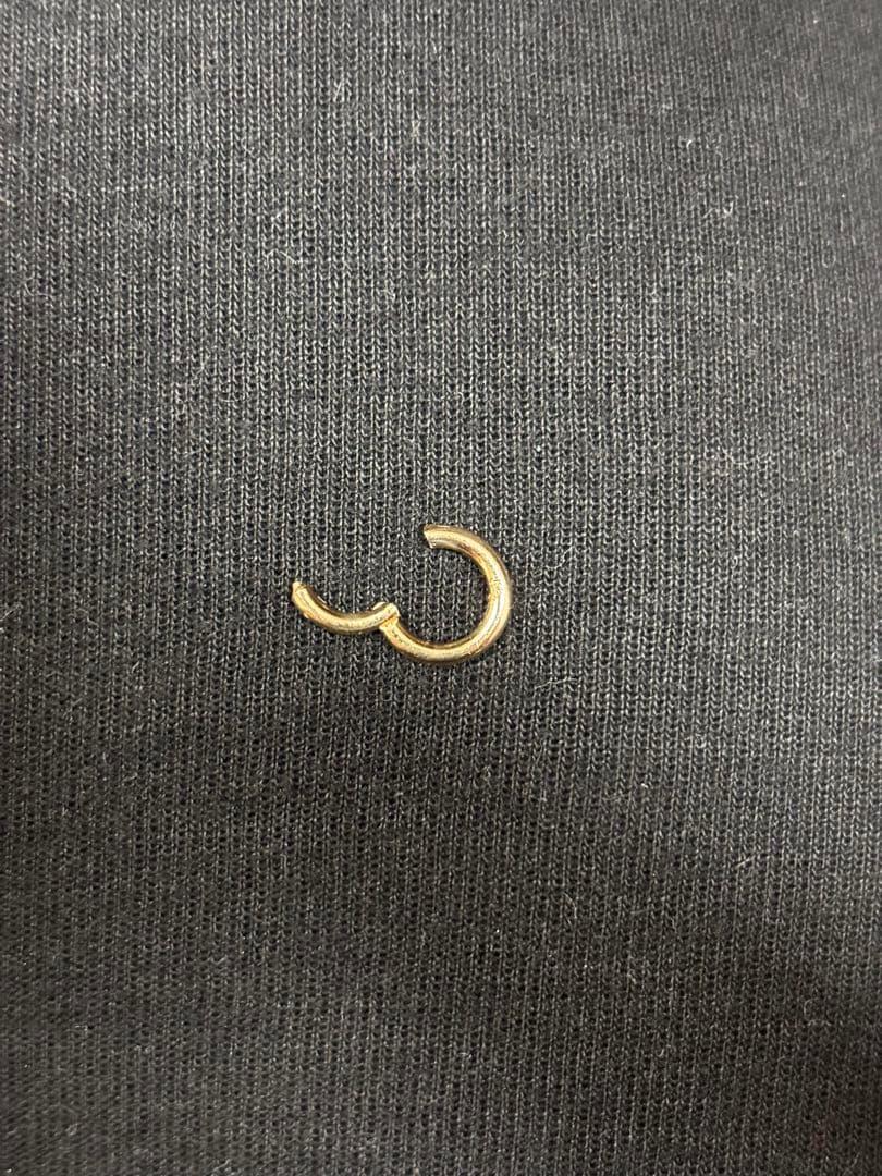 z*読様 PICOLLET 18k セグメントリング 14G 6.5mm フープ