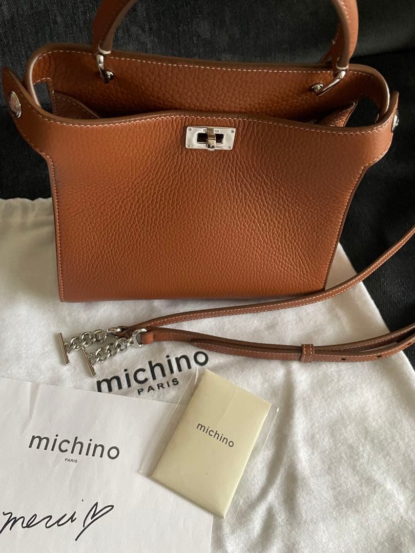michinoparis ミチノパリ　ルテスミニ　ハンドバッグ　ゴールド　美品