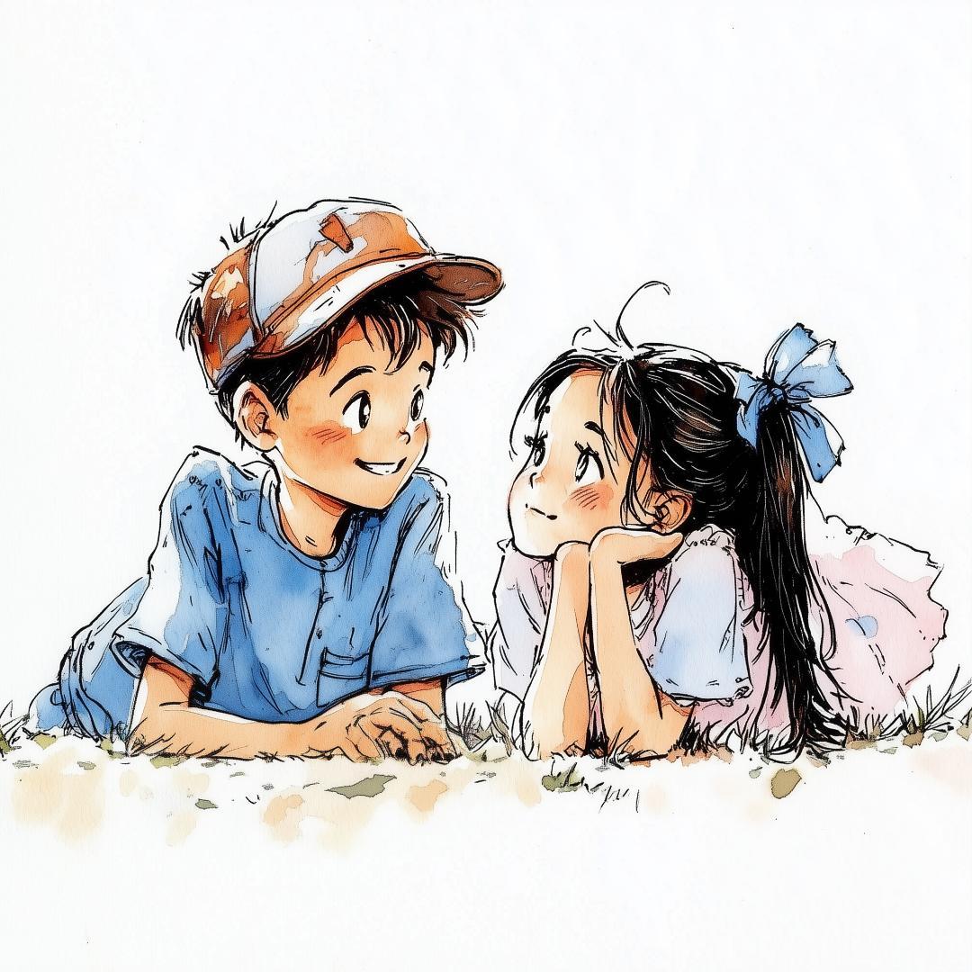 KKさま専用_夢を共有するふたりのイラスト画