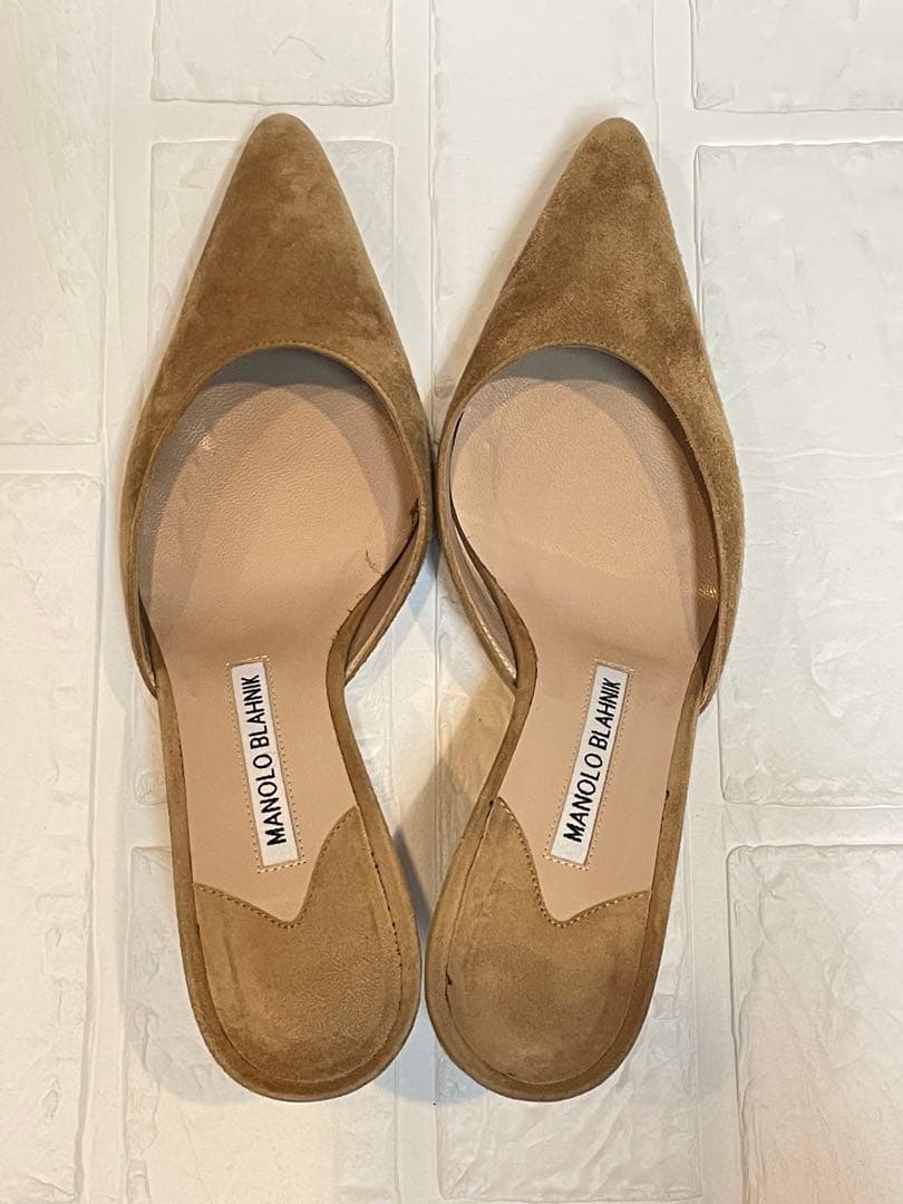 【良品】Manolo Blahnik（マノロブラニク）スエードミュール❤︎