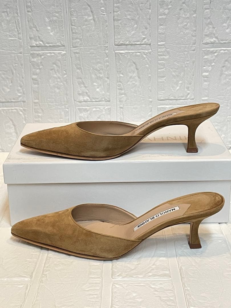 【良品】Manolo Blahnik（マノロブラニク）スエードミュール❤︎