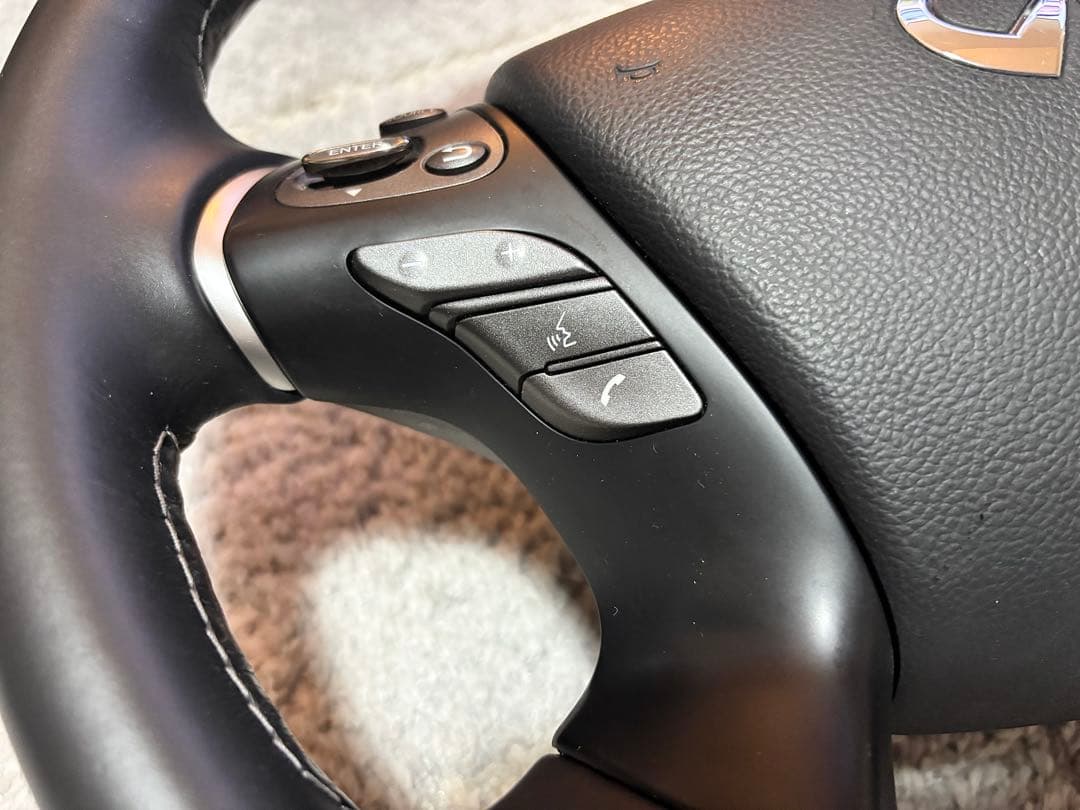 Y51 フーガ純正ステアリング　シーマハイブリッド共有　業者リペア済み