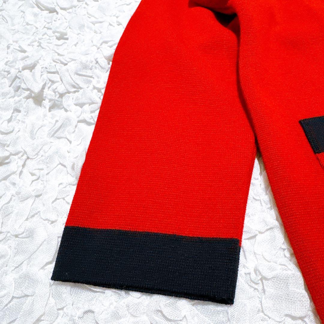 Burberrys旧タグカーディガン 赤 金ボタン ホースマーク ８０年代