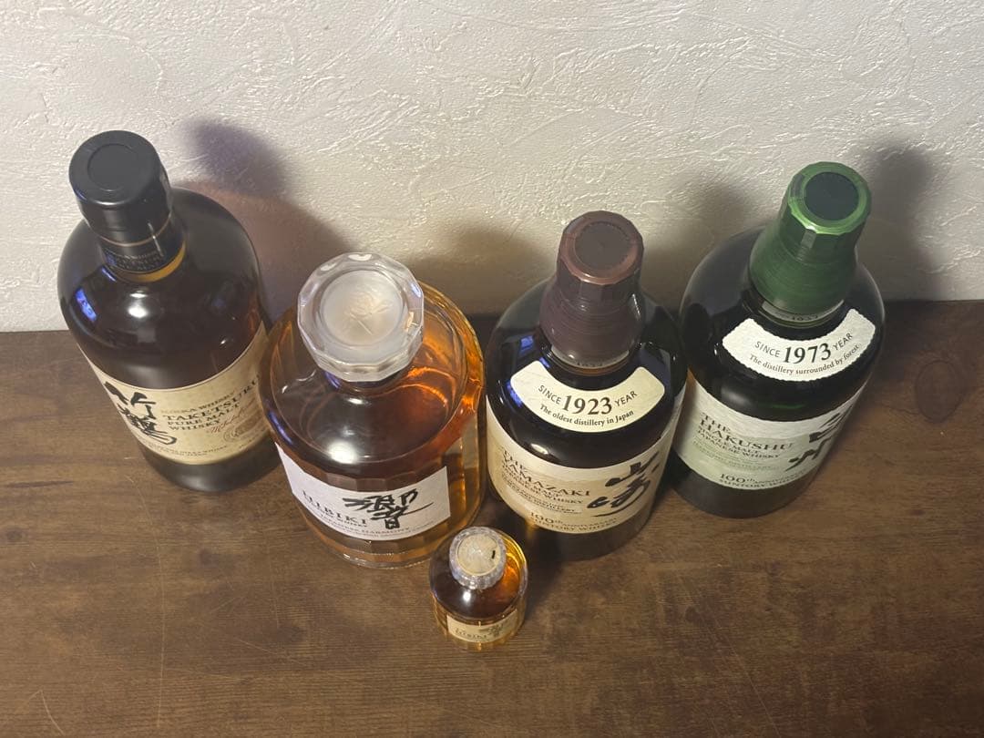 日本のウイスキーセット（竹鶴・響・山崎・白州）
