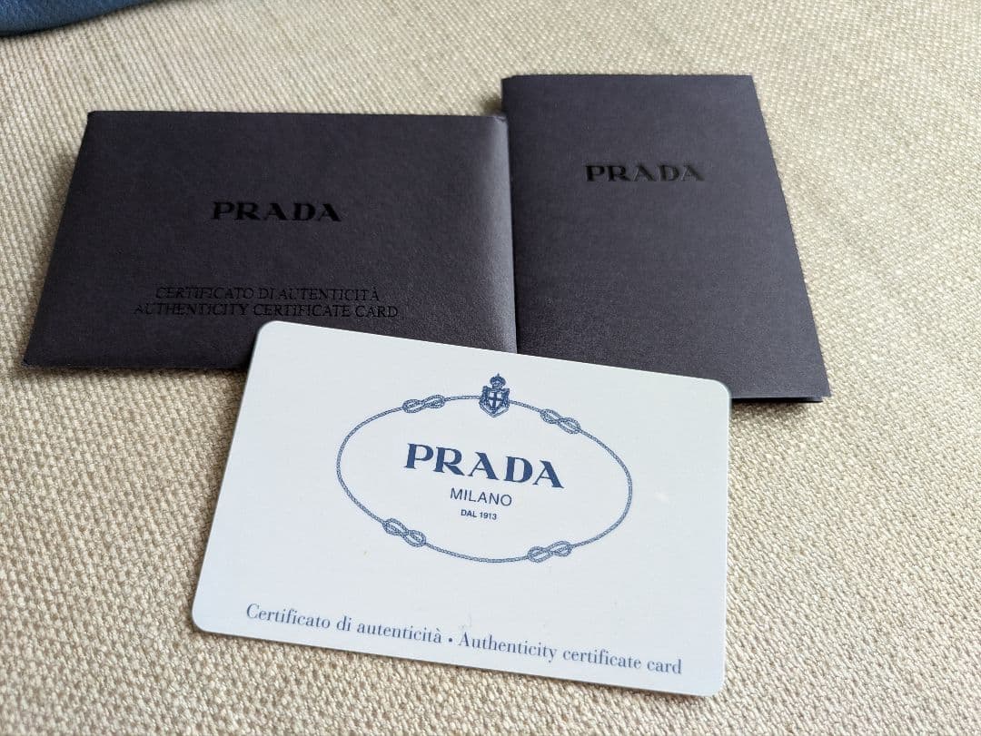 PRADA レザー 2wayバッグ ブルー