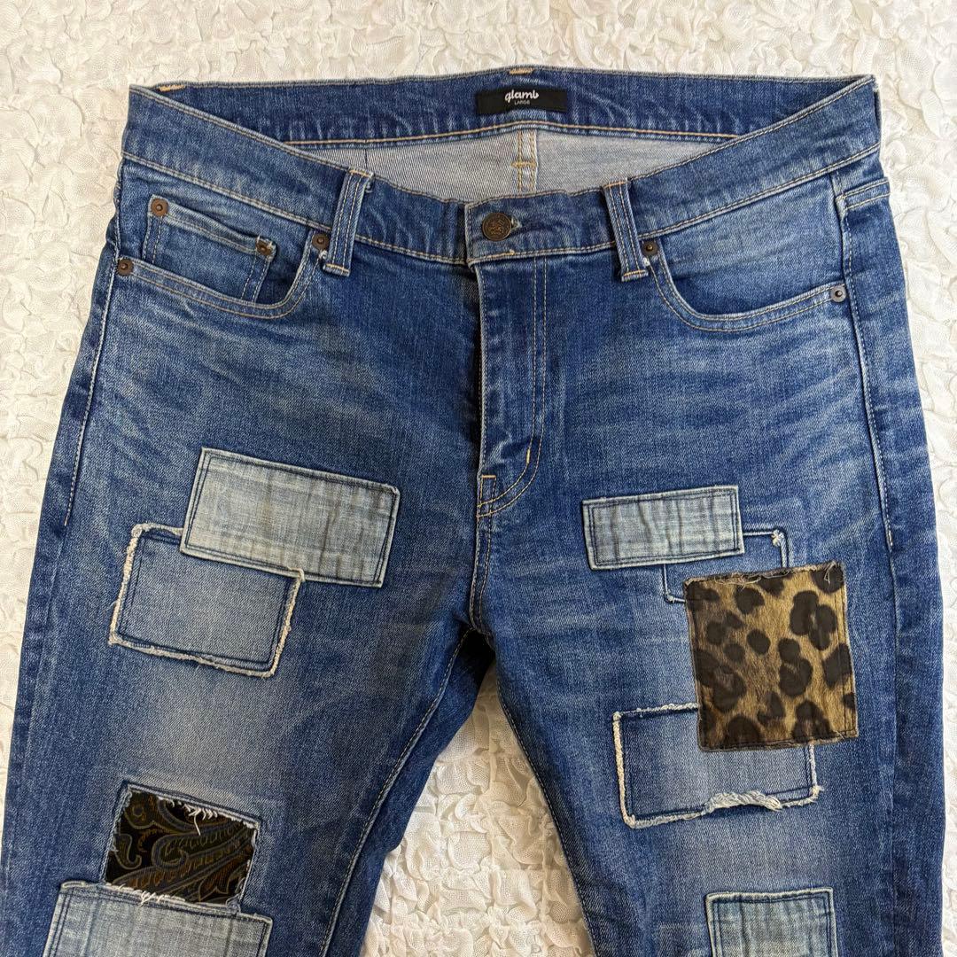 glamb グラム アンノウンアンプラグド デニム メンズL 美品