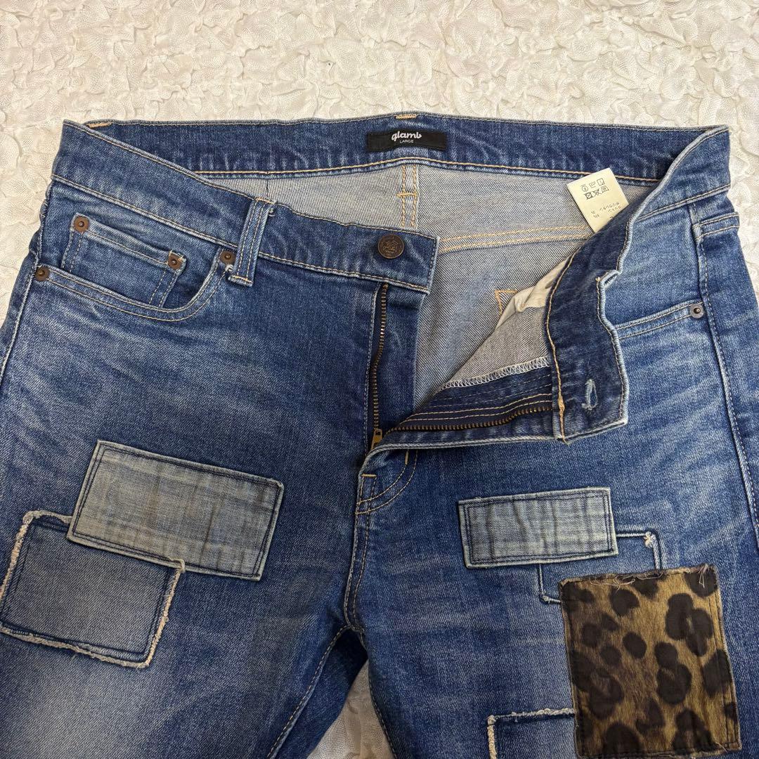 glamb グラム アンノウンアンプラグド デニム メンズL 美品