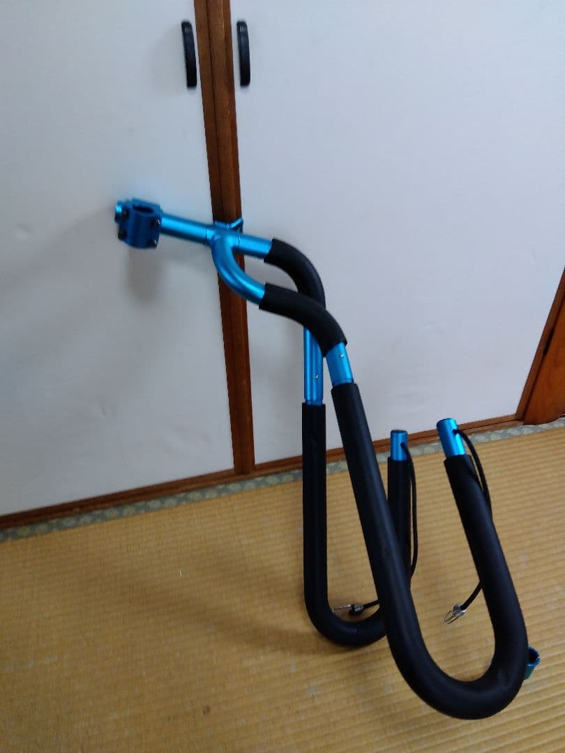 サーフボード　自転車　キャリア　アルミ製　ブルー　ショートボード　ロングボード