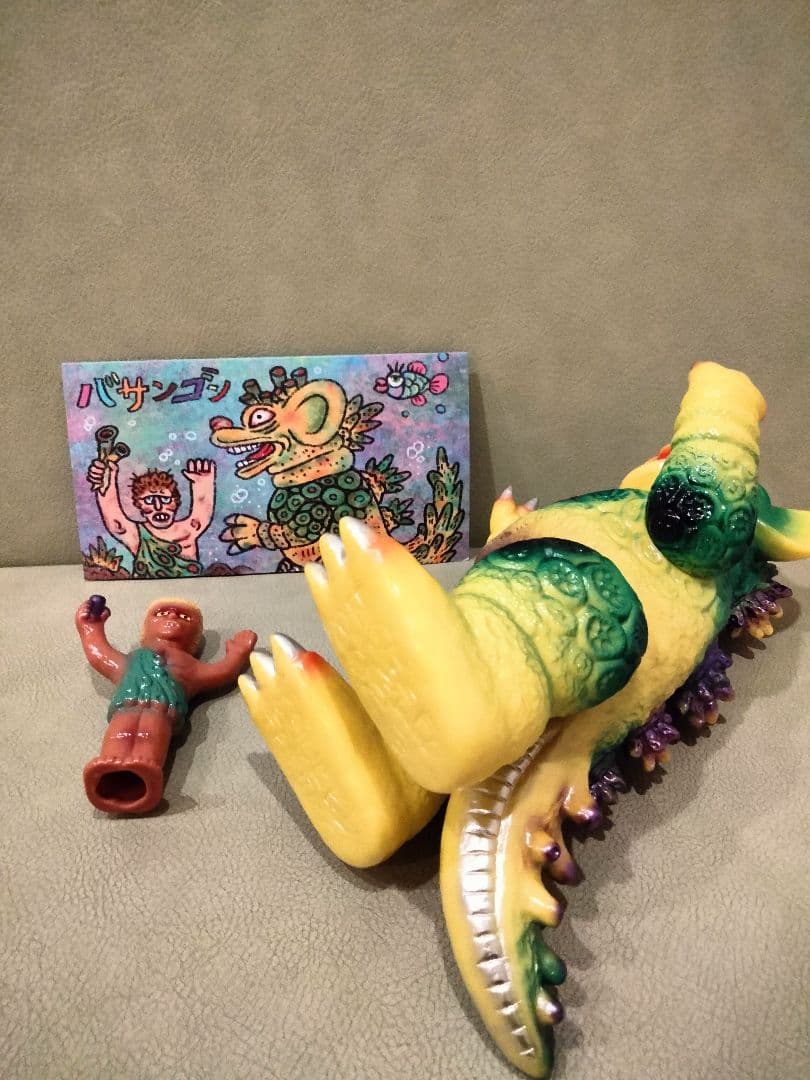 ソフビ　chubbytoys バサンゴン　黄色　izumonster 安楽安作