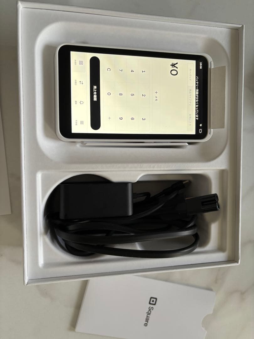 Square スクエアターミナル 決済端末 ホワイト 箱付き