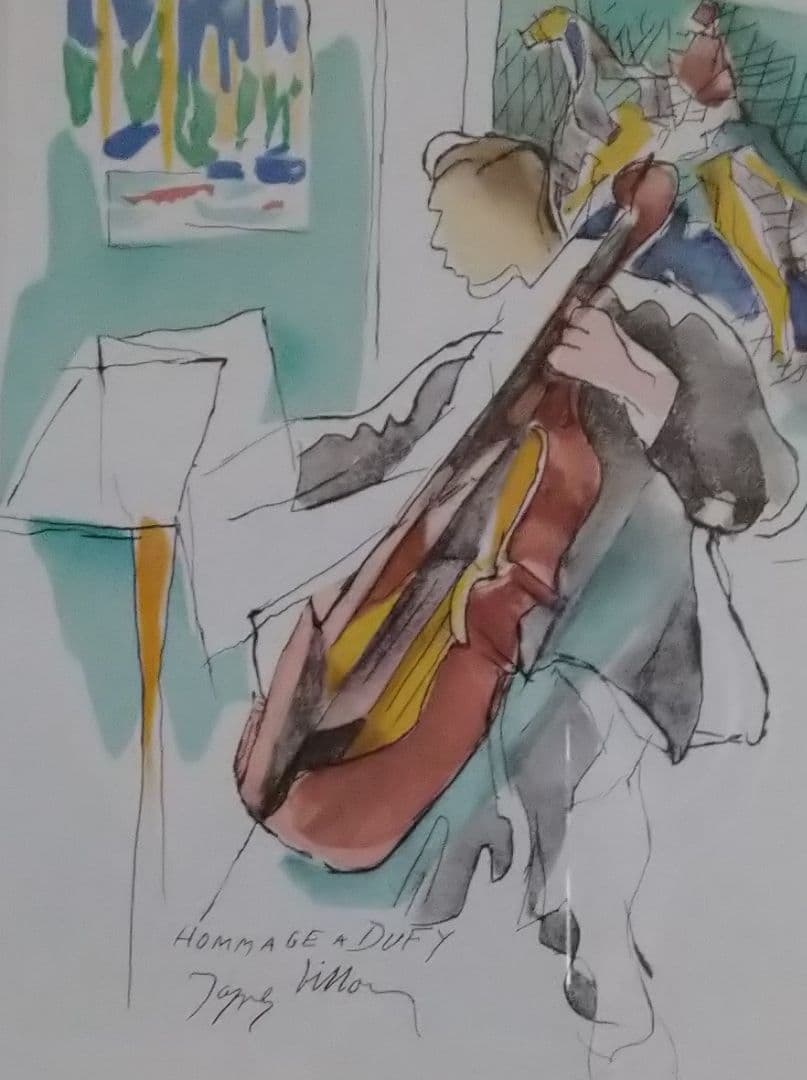 ジャック・ヴィヨンのリトグラフ　マルセル・デュシャンの兄弟