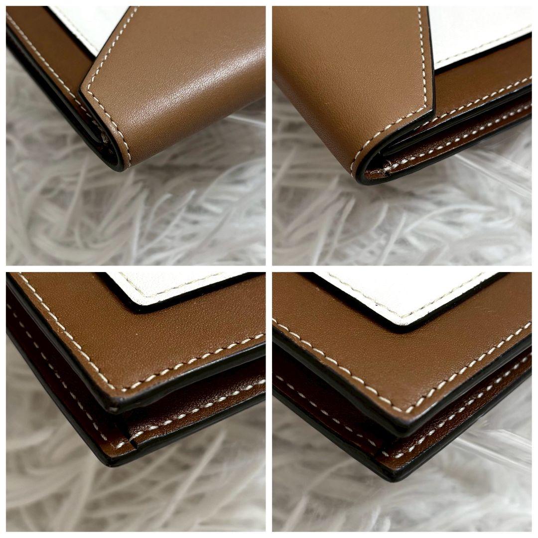 【美品✨】セリーヌ　カードケース　名刺入れ　ブラウン　バイカラー