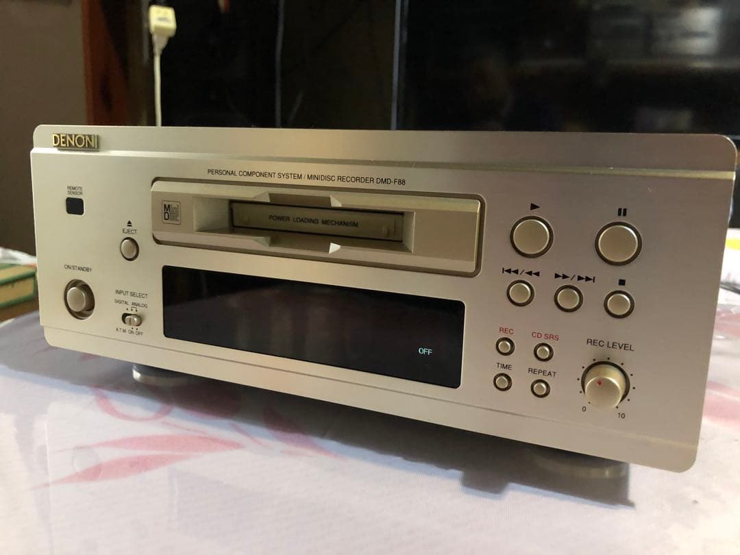 綺麗DENON DMD-Ｆ88 MDレコーダー動作品　未使用MD3枚付き