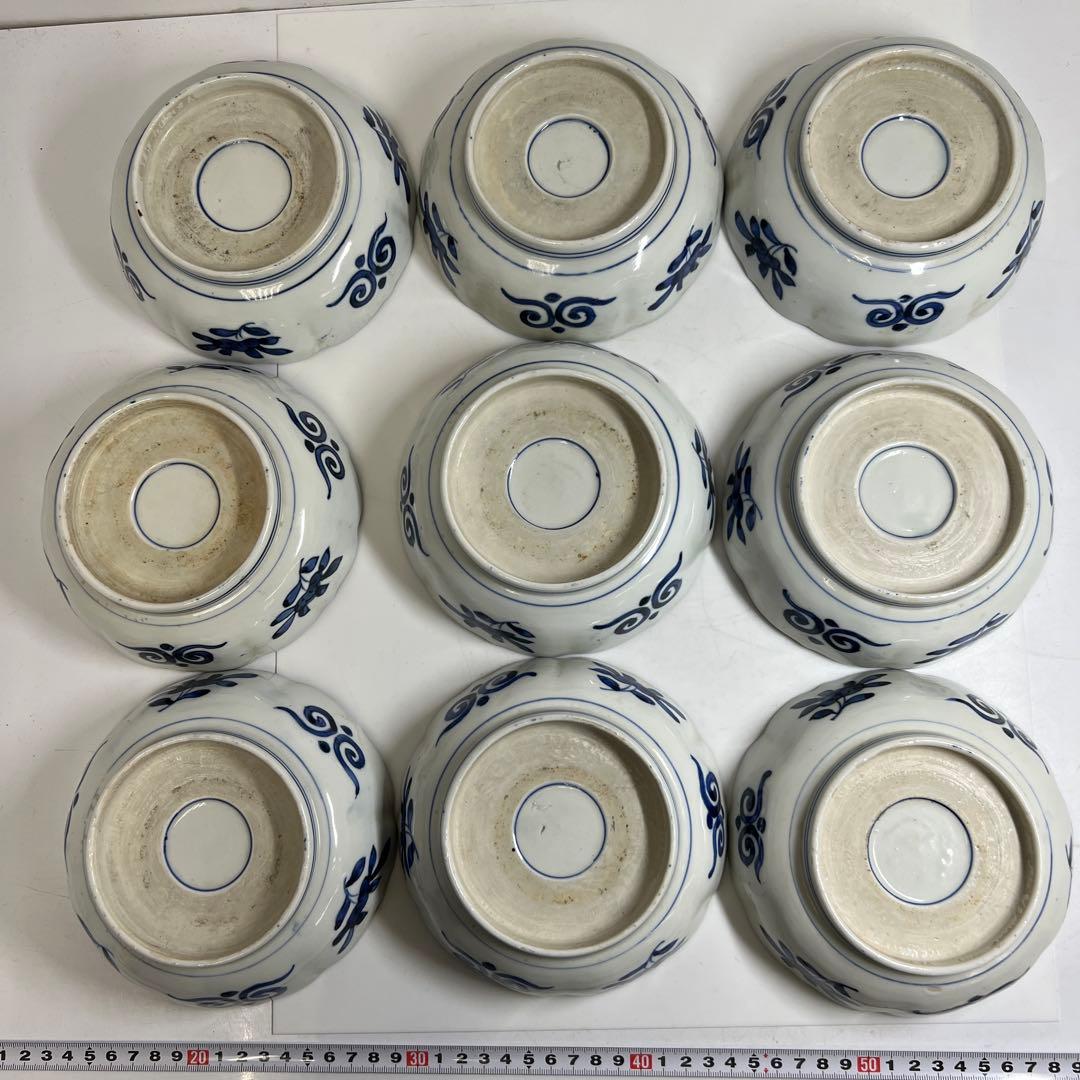 古伊万里　膾皿　17枚　直径15.2㎝　東な7-1201②