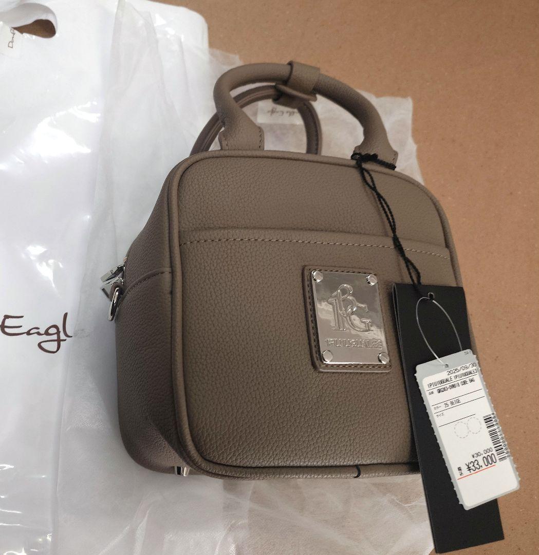 新品 1piu1uguale3 GOLF ハンドバッグ ラウンドバッグ ブラウン