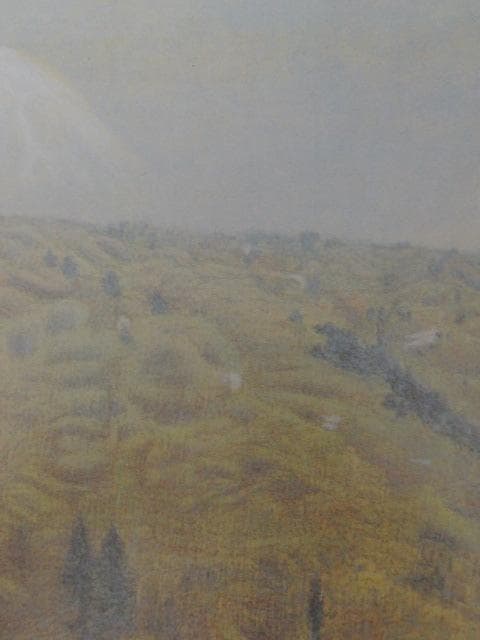 吉田善彦、【春富士】、希少な大判額装用画集より、美品、日本人画家