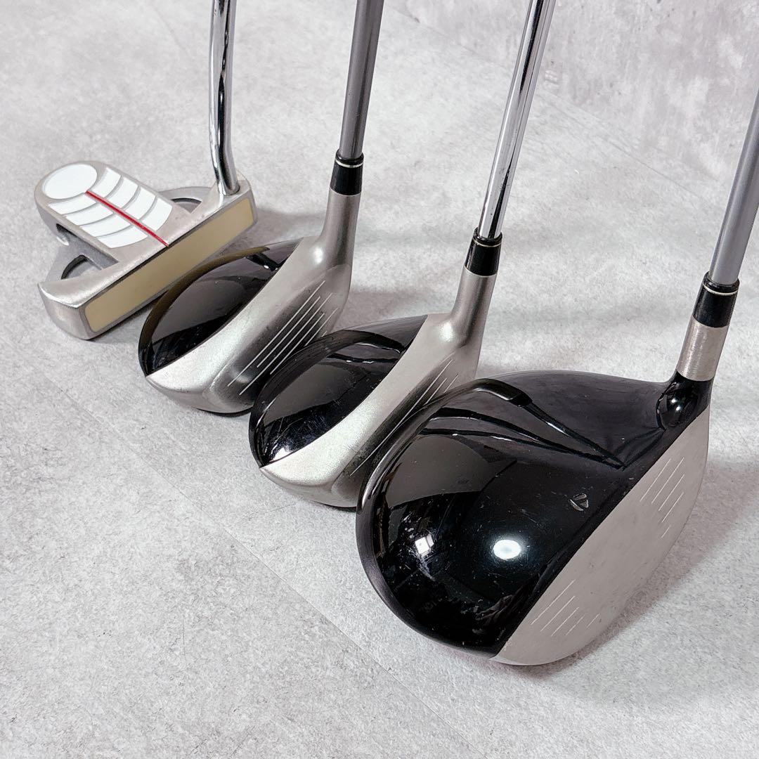 T177 テーラーメイド 他 ゴルフクラブ メンズ フルセット 白 アディダス