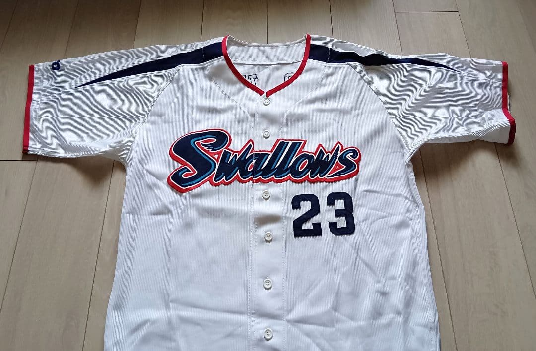 【当時物】ヤクルト　スワローズ　青木 ビームス　ユニフォーム　デサント　フリー