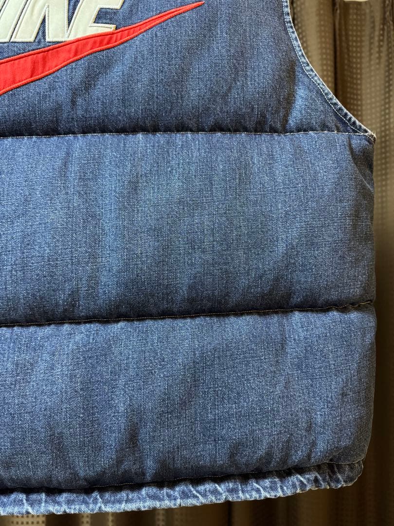 Supreme/Nike Denim Puffer Vest Lサイズ