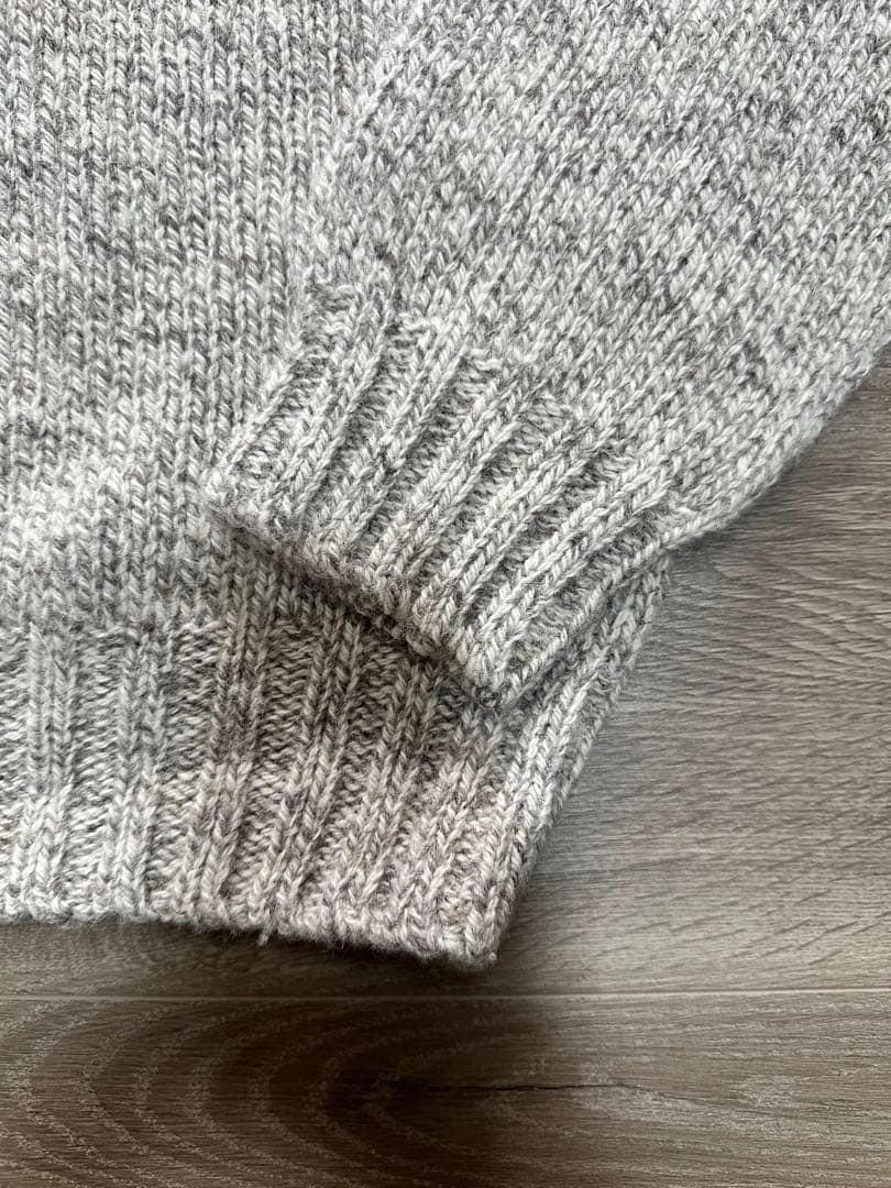 Harley of Scotland ミドルゲージクルーネックセーター 42