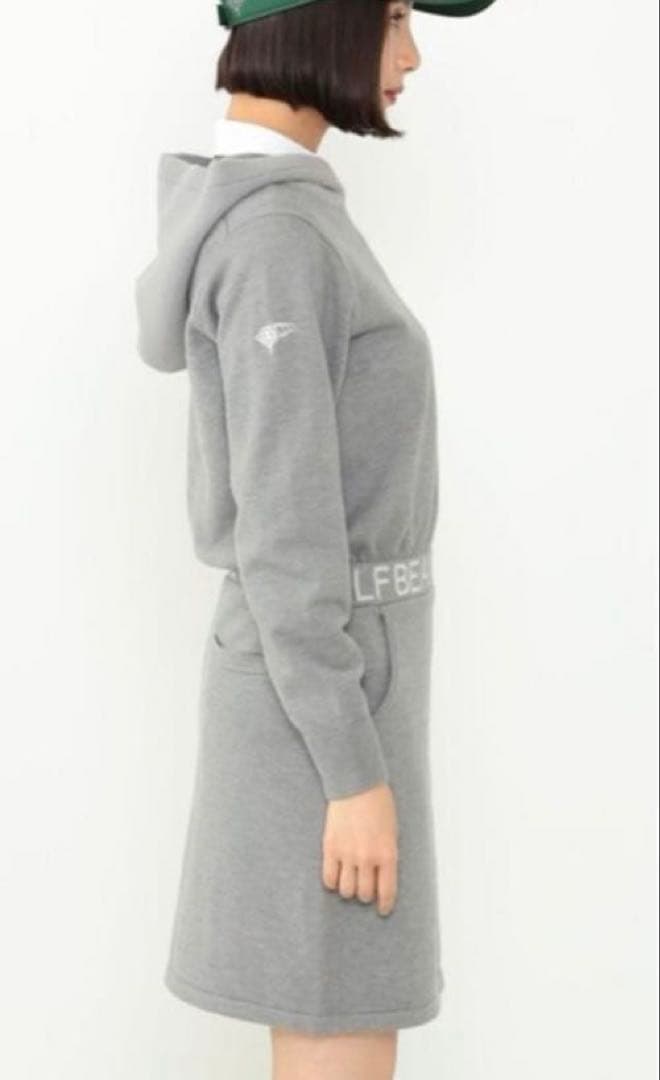 BEAMS GOLF PUPPLE LABELパーカー ニット ワンピース