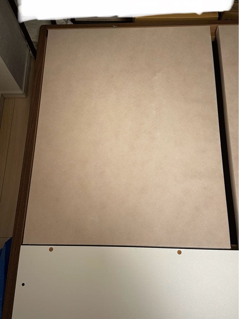 ブラウン ダブルベッド 引き出し付き　ニトリ　送料込