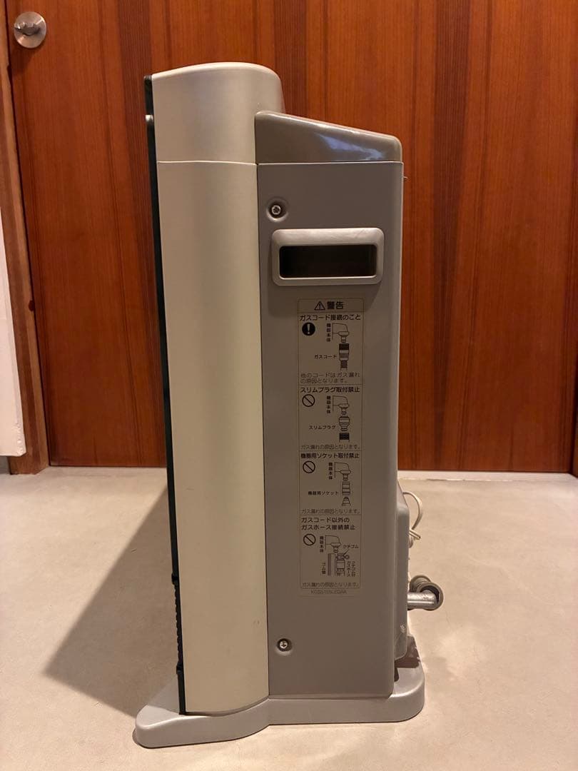 【最終お値下げ】ガラスパネル　ガスファンヒーター　ガスコード（5m）