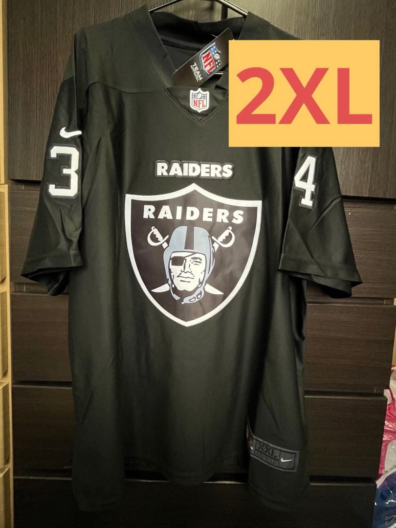 RAIDERS JACKSON 34番 ウニフォーム 黒 2XL