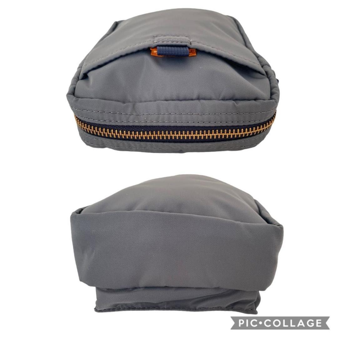 未使用級 ポーター タンカー PX バーティカル　ショルダーバッグ 　グレー系