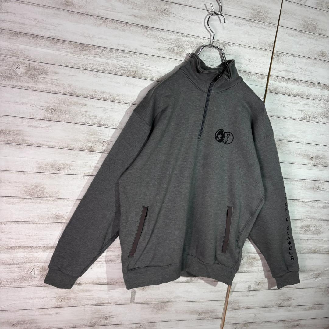 ヒステリックグラマー ヒスガール　ハーフジップ スウェット Mサイズ グレー